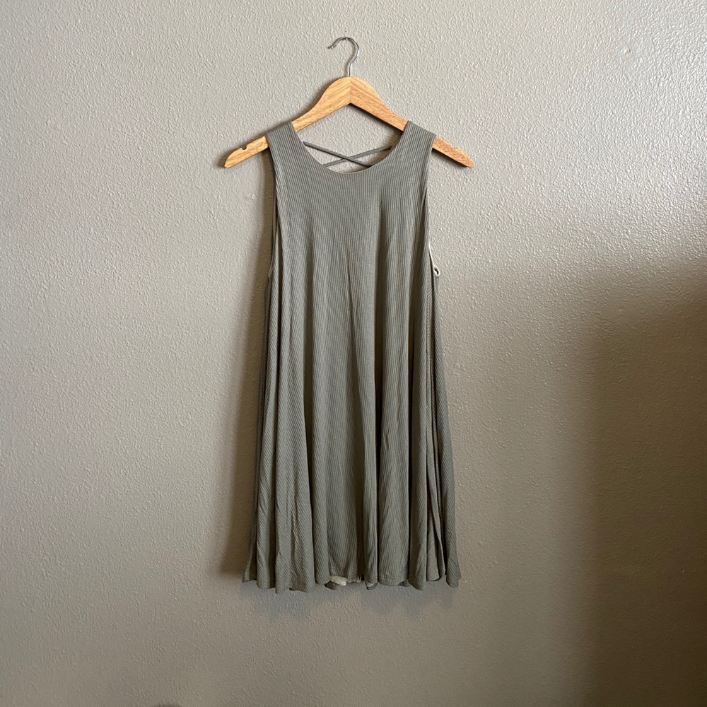 Float Olive Tank Dress